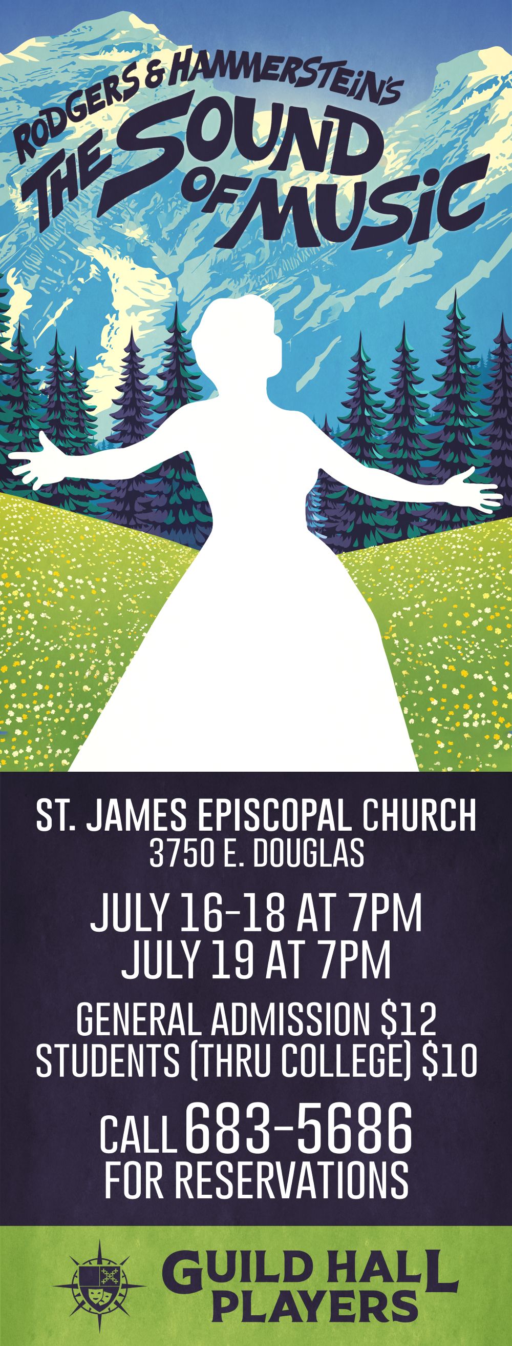 Poster for Guild Hall Players’ production of Witnesses by Phil Speary at St. James Episcopal Church, October 16–19, 2025.